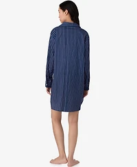 Lauren Ralph Lauren Women's Long Sleeve Roll Tab His Shirt Sleepshirt
