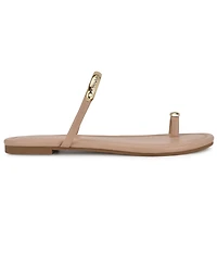 Nine West Women's Balon Strappy Toe Loop Flat Sandals