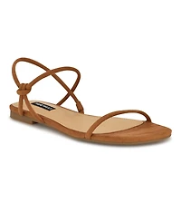 Nine West Women's Maizy Strappy Flat Slip-On Sandals