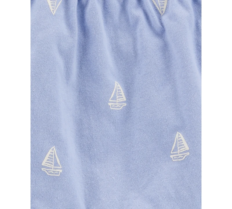 Carter's Toddler Girls Sailboat-Print Tank Top & Shorts, 2 Piece Set