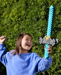 Minecraft Click and Switch Sword and Pickaxe Role Play 2-in-1 Weapon Toy