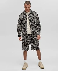 Mode Of One Mens Floral Embroidered Shacket Shorts Exclusively At Macys