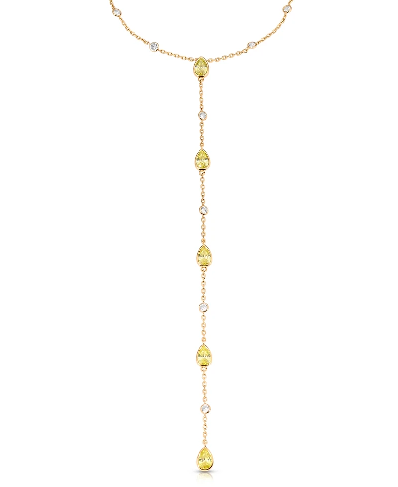 Ettika Marquise Crystal Lariat Necklace