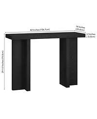 Hudson & Canal 42" Dimitra Wide Rectangular Console Table