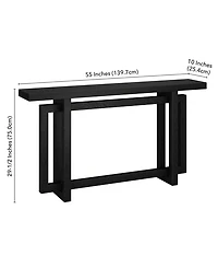 Hudson & Canal 55" Breslow Wide Rectangular Console Table