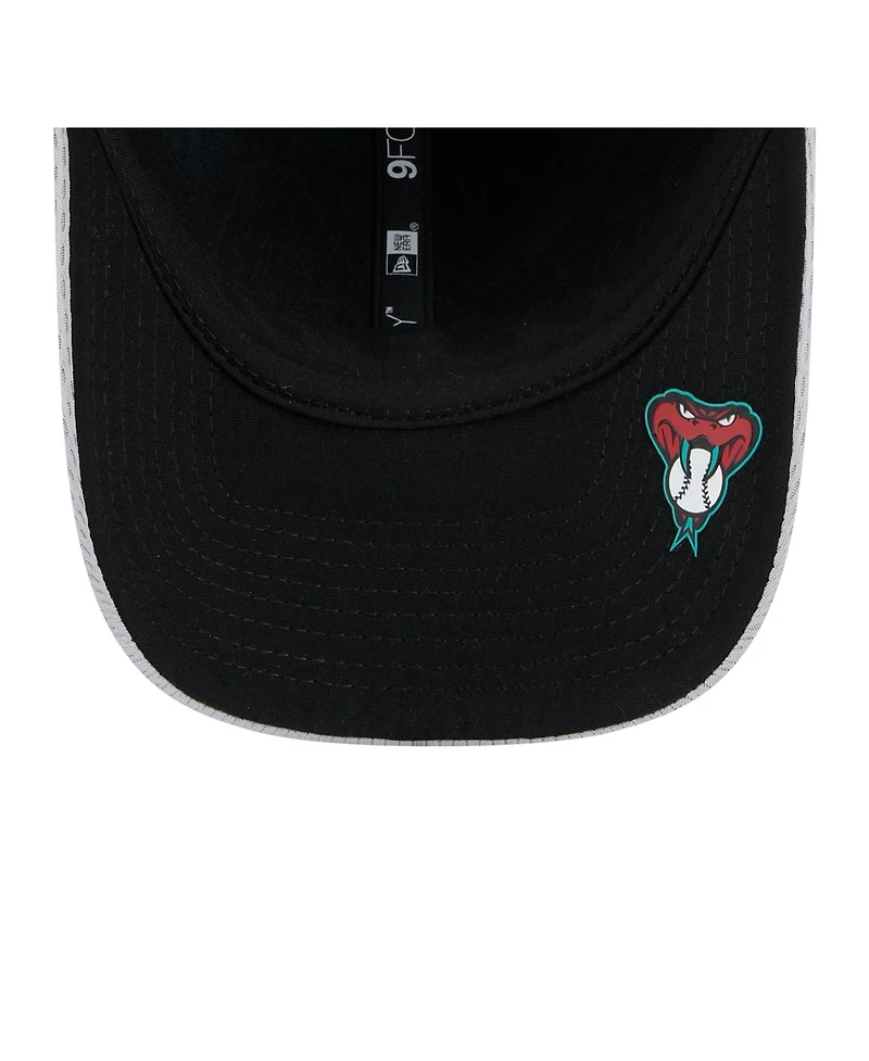 New Era Men's Gray Arizona Diamondbacks 2025 Mlb Clubhouse 9FORTY M-Crown Adjustable Hat