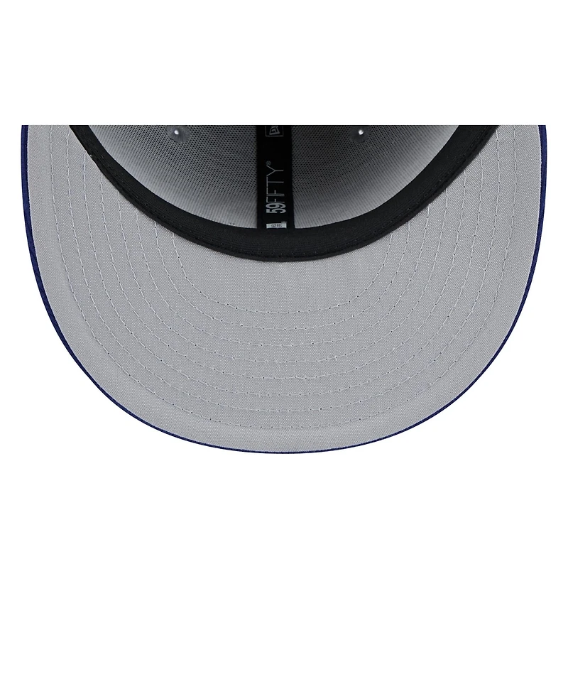 New Era Men's Gray/Royal Los Angeles Dodgers 2025 Batting Practice 59FIFTY Fitted Hat