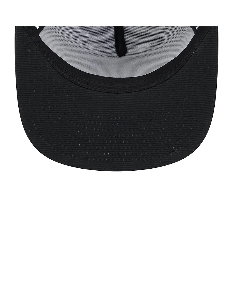 New Era Men's Black Houston Astros Score Check A-Frame Trucker 9FIFTY Snapback Hat