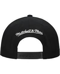 Mitchell & Ness Men's Black New York Rangers Team Snapback Hat