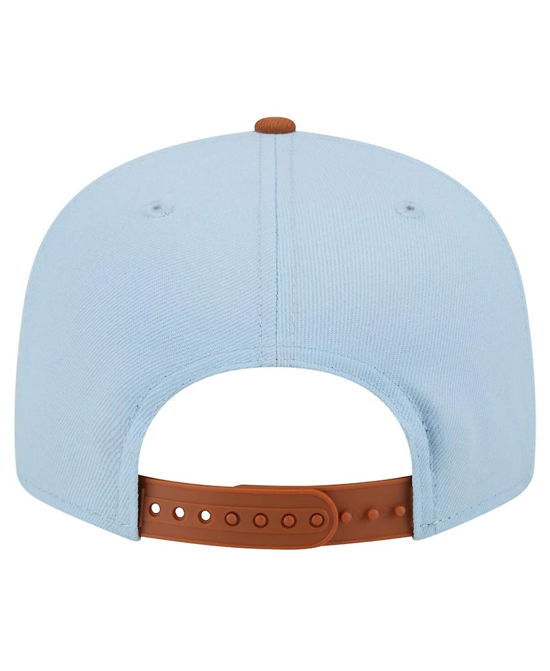 New Era Men's Light Blue Chicago Cubs Spring Color Two-Tone 9FIFTY Snapback Hat