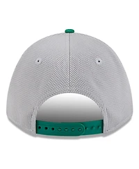 New Era Men's Gray/Green Athletics 2025 Batting Practice 9FORTY M-Crown Adjustable Hat