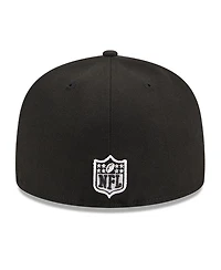 New Era Men's Black Cincinnati Bengals Main Patch 59FIFTY Fitted Hat