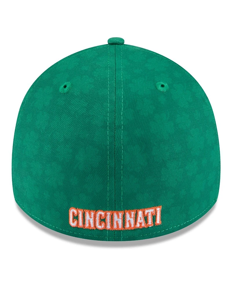 New Era Men's Kelly Green Cincinnati Reds St. Patrick's Day 39THIRTY Flex Hat