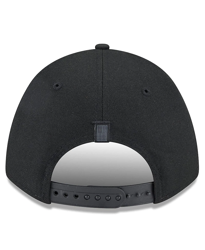 New Era Men's Black Ross Chastain American Flag 9FORTY M-Crown A-Frame Adjustable Hat