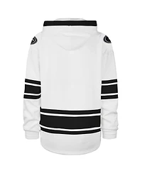 '47 Brand Men's White San Francisco 49ers After Image Superior Lacer with Hood Sweatshirt