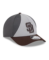 New Era Men's Gray/Brown San Diego Padres 2025 Batting Practice 9FORTY M-Crown Adjustable Hat