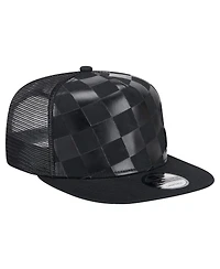 New Era Men's Black Houston Astros Score Check A-Frame Trucker 9FIFTY Snapback Hat