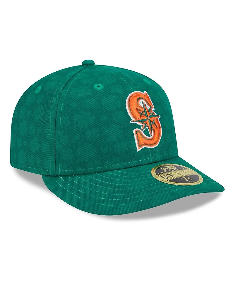 New Era Men's Kelly Green Seattle Mariners St. Patrick's Day Low Profile 59FIFTY Fitted Hat