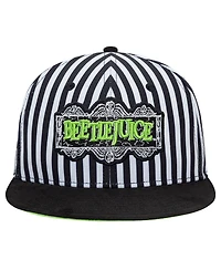 New Era Men's Black Beetlejuice Green Piping 9FORTY Adjustable Hat