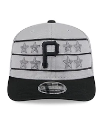 New Era Men's Gray/Black Pittsburgh Pirates 2025 Batting Practice 9SEVENTY Stretch-Snap Trucker Hat