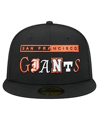 New Era Men's Black San Francisco Giants Ransom 59FIFTY Fitted Hat