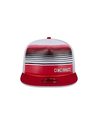 New Era Men's Red Cincinnati Reds Team Horizon 9FIFTY A-Frame Trucker Snapback Hat