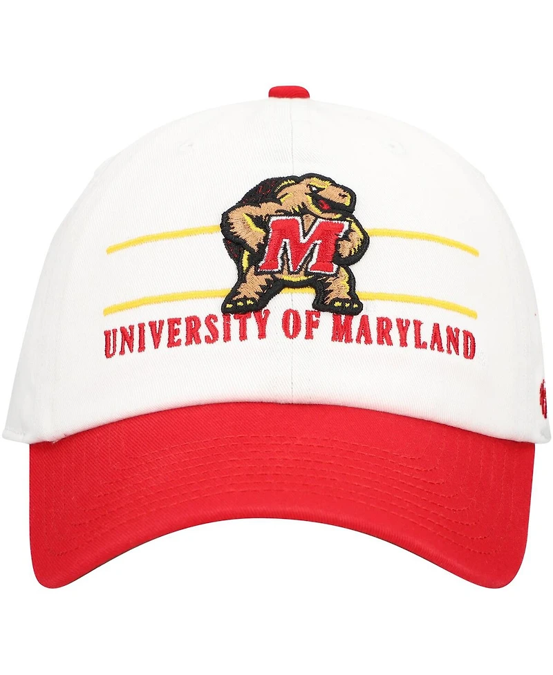 '47 Brand Men's White Maryland Terrapins Gridiron Clean Up Adjustable Hat