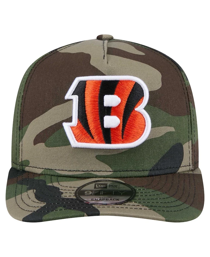 New Era Men's Camo Cincinnati Bengals Woodsy 9FIFTY Snapback Hat