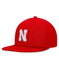 Top of the World Men's Scarlet Nebraska Huskers Fundamental Snapback Hat