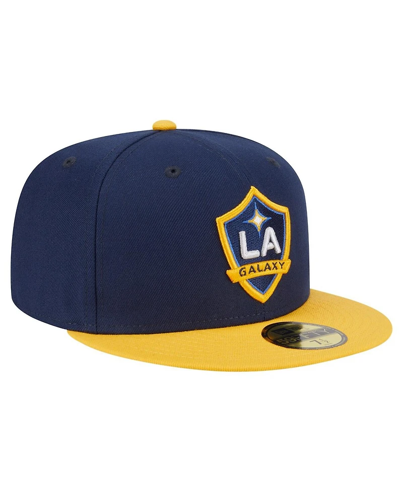 New Era Men's Navy La Galaxy 2025 Kickoff 59FIFTY Fitted Hat
