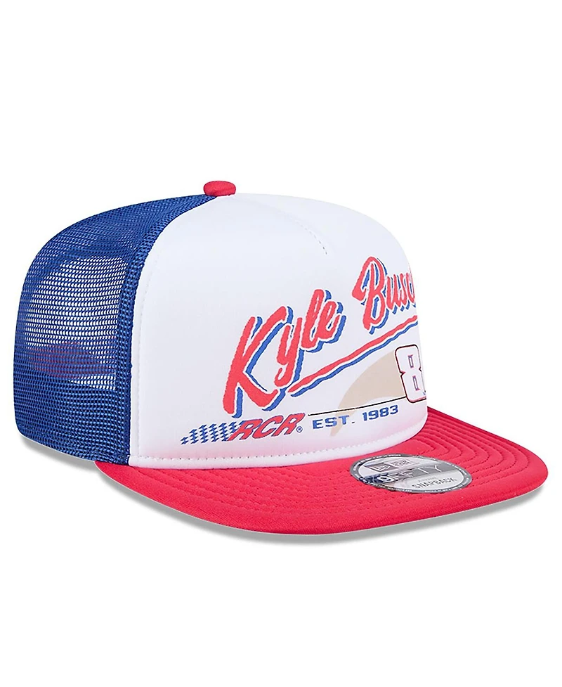 New Era Men's Black Kyle Busch 9FIFTY A-Frame Retro Script Snapback Hat