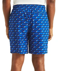Nautica Men's Printed Drawstring Quick Dry 6" Swim Trunks