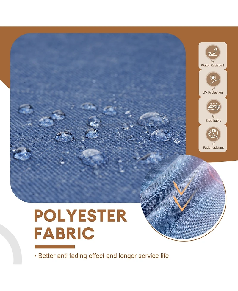 Xizzi Patio Furniture Set 7 Piece High Back Sofa Outdoor Conversation Sets All Weather Wicker Rattan Sectional Couch and Chairs Garden Backya