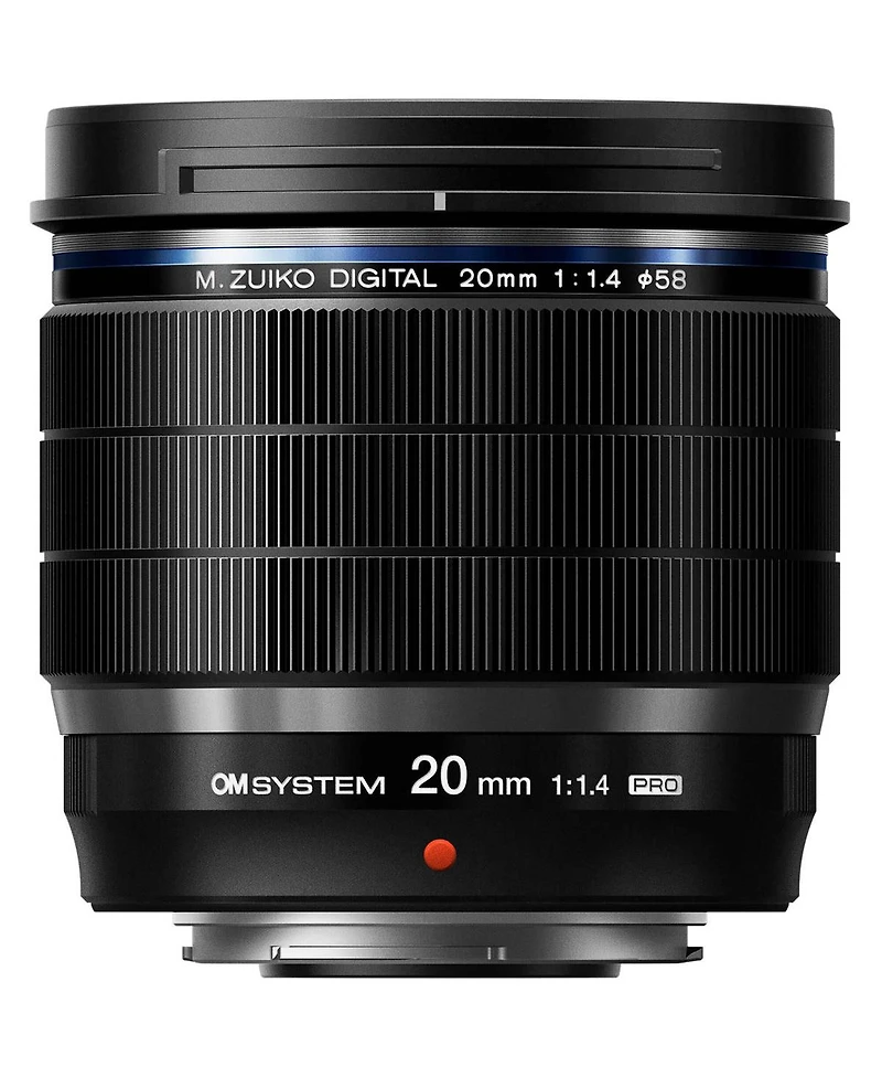 Om System M.Zuiko Digital Ed 20mm f/1.4 Pro Lens, Black