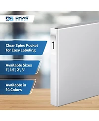 Premium Economy, Angle D Ring, Binder, 6 Pack (Orange, 1")