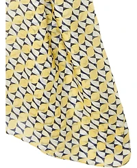 Olsen 100% Silk Geo Print Scarf
