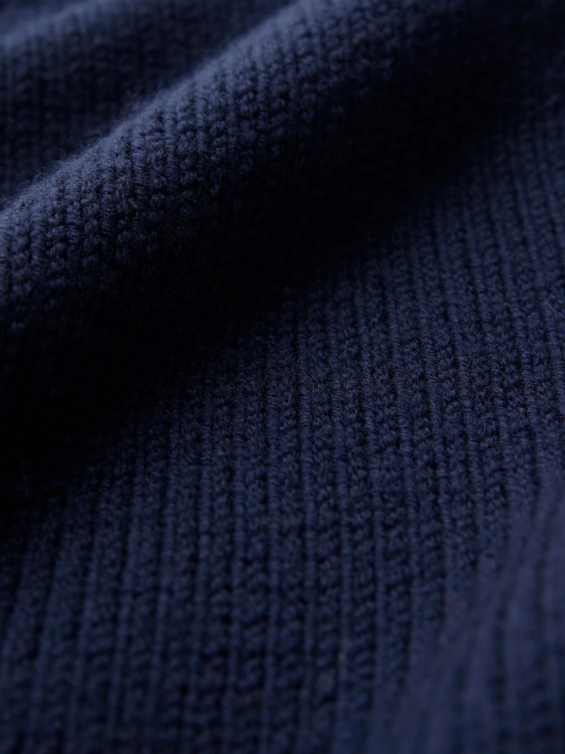 Celtic & Co. Women's Merino Rib Detail Turtleneck Sweater