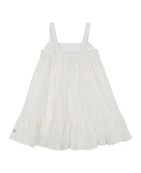 Calvin Klein Toddler and Little Girls Lurex Crochet Stripe Strappy Sundress