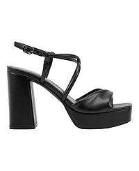 Marc Fisher Women's Glady Crisscross High Block Heel Platform Sandals