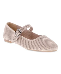 Mia Women's Brita Mary-Jane Round Toe Knit Flats