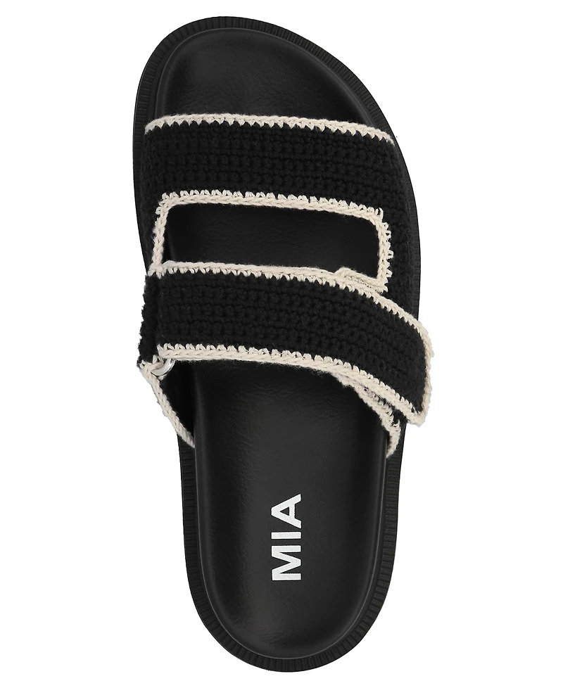 Mia Women's Gabri Double Strap Slip-On Slide Sandals