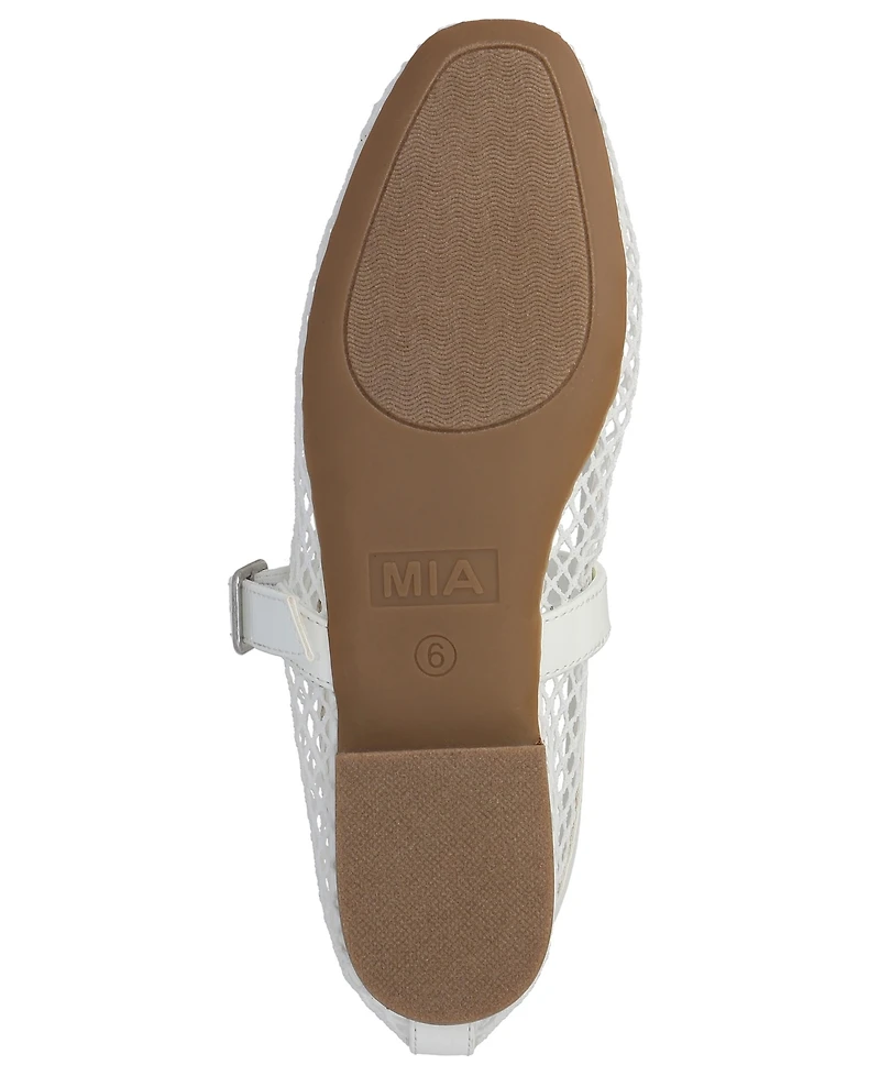 Mia Women's Rayza Mary-Jane Round Toe Flats