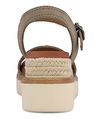 Mia Women's Ophidia Round Toe Wedge Sandals