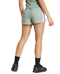 adidas Women's Pacer 3-Stripes High-Rise Woven Training Shorts