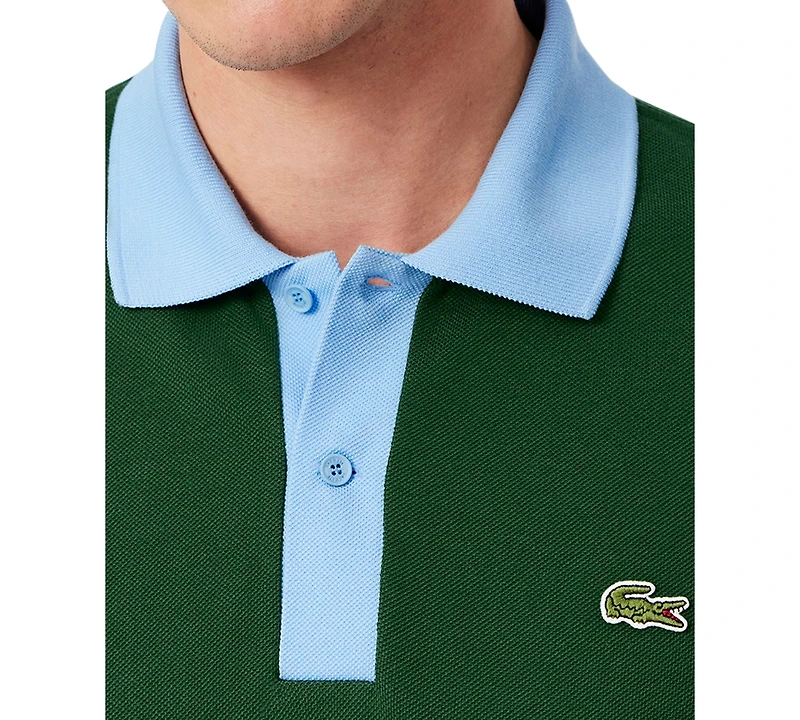 Lacoste Men's Classic Fit Petit Pique Short Sleeve Polo Shirt - DQA
