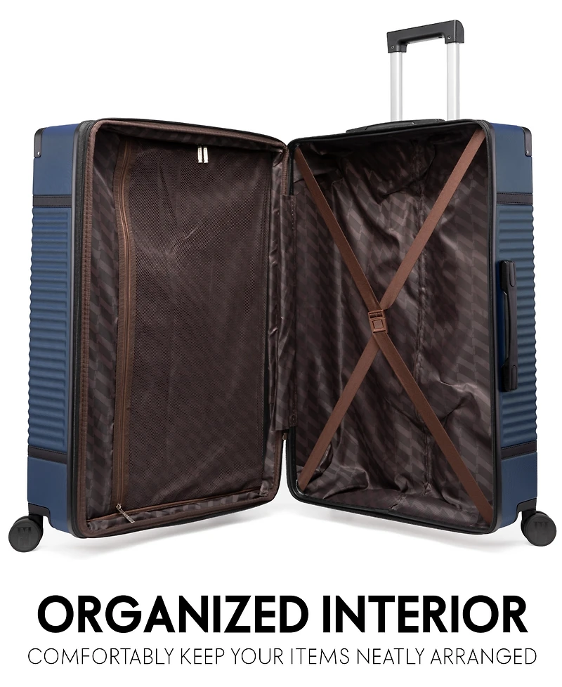 Elle Belleville 3-Piece Expandable Retro Spinner Luggage Set