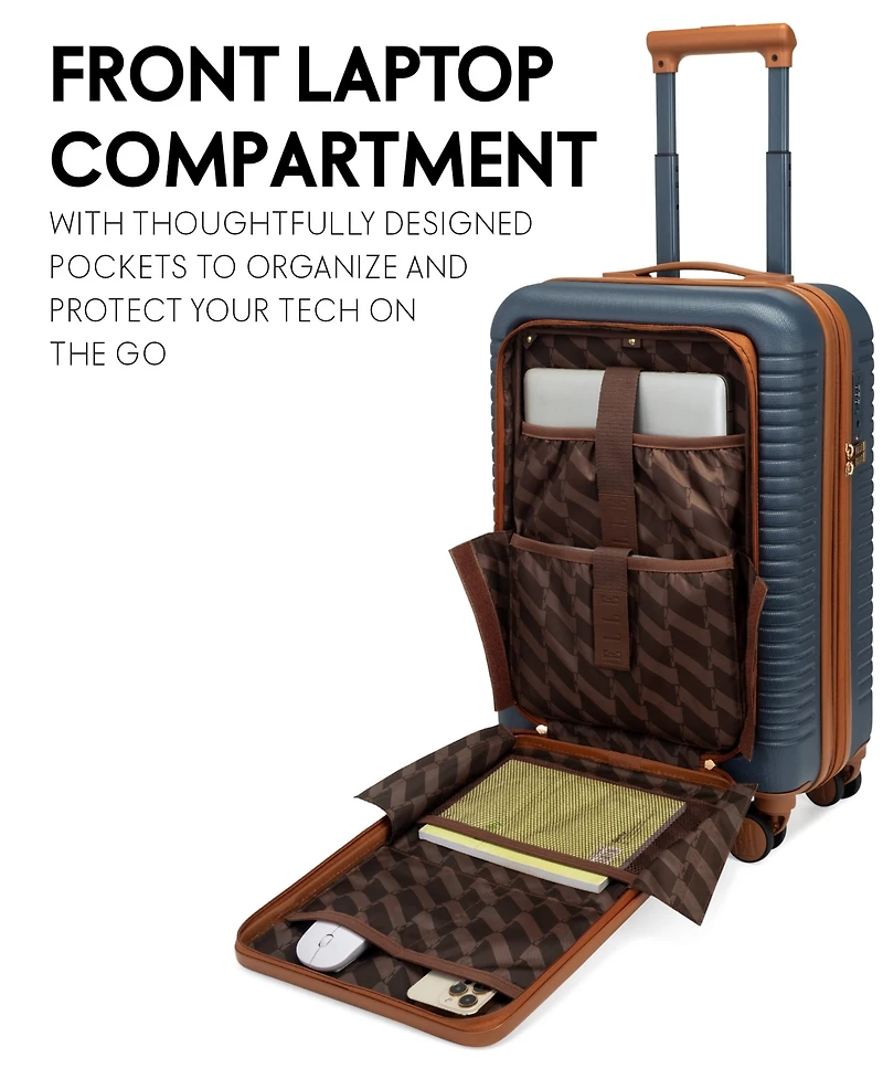 Elle Escape 22.5" Expandable Carry-On Suitcase with Front Laptop Pocket