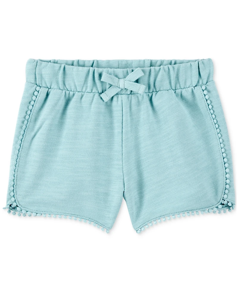 Carter's Toddler Girls Cotton Pom-Pom Dolphin Shorts