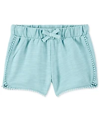 Carter's Toddler Girls Cotton Pom-Pom Dolphin Shorts