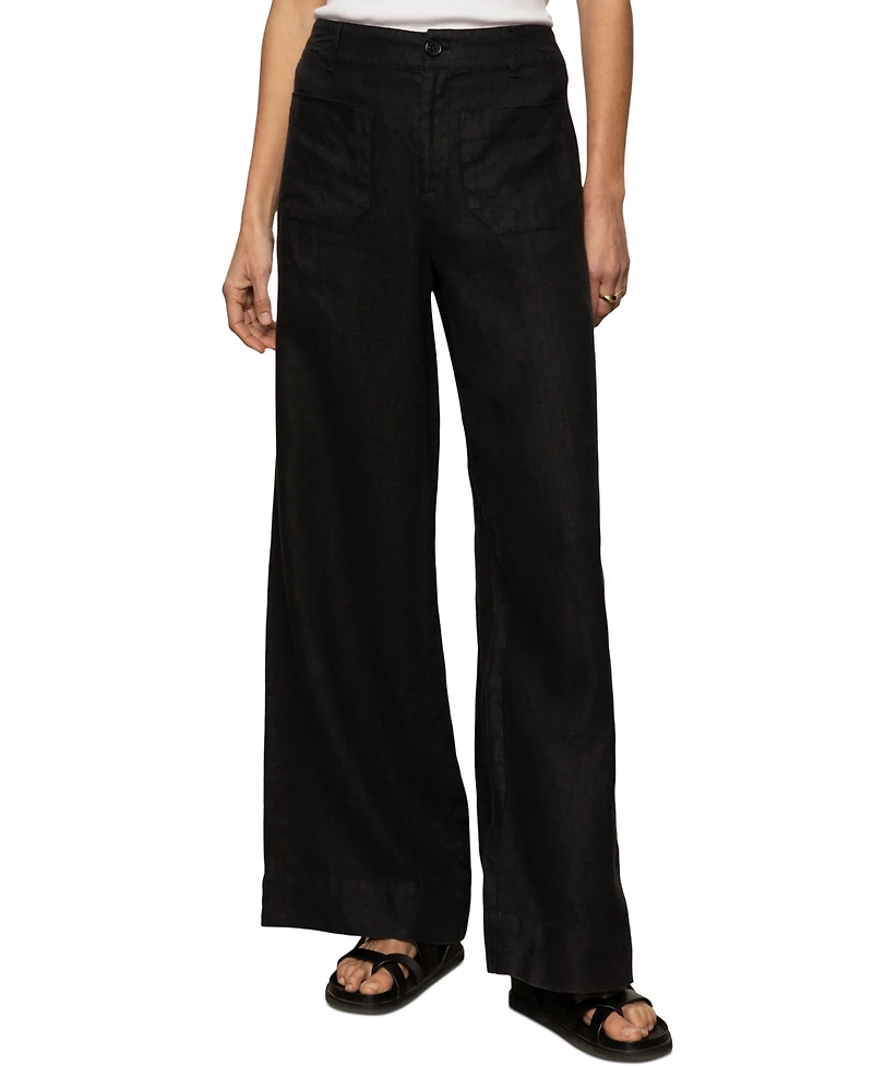 Sanctuary Women's The Linen Marine Wide-Leg Pants